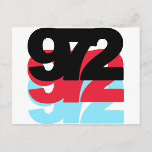 972 Area Code Postcard