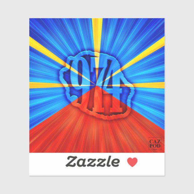 974 Reunion Island - Reunion flag (Sheet)