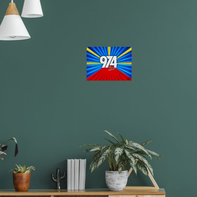 974 Reunion Island Signature Maveli R zoom1 Poster (Living Room 1)