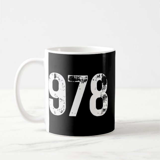 978 Area Code Lowell MA Mobile Telephone Area Code Coffee Mug (Left)