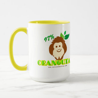 97% Orangutan Mug - proudly display your DNA!