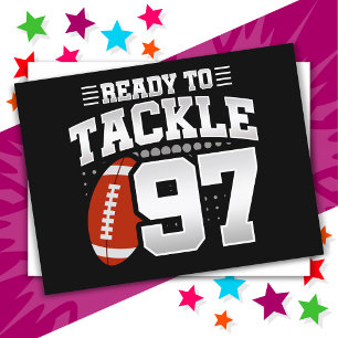 97 Year Old Tackle Football Party 97th Birthday Postcard