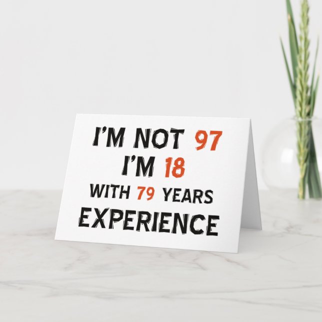 97th birthday designs card (Front)