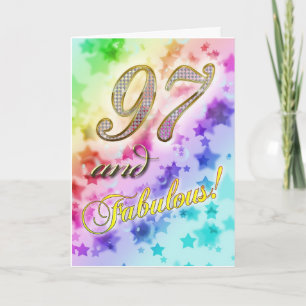 97th birthday for someone Fabulous Card