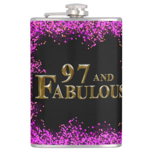 97th Birthday  Hip Flask