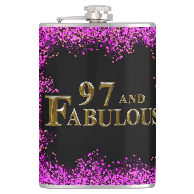 97th Birthday  Hip Flask (Front)