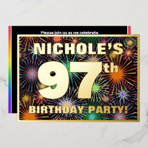 97th Birthday Party — Fun, Colourful Fireworks Loo