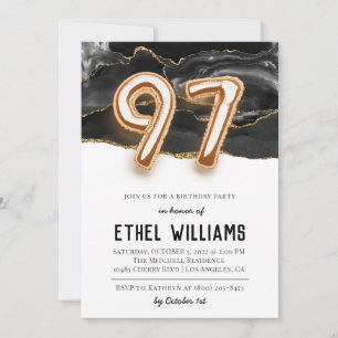 97th Birthday Party Invitation