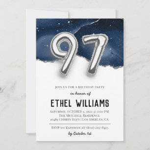 97th Birthday Party Invitation