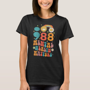 988 Mental Health Matters Suicide Prevention Retro T-Shirt