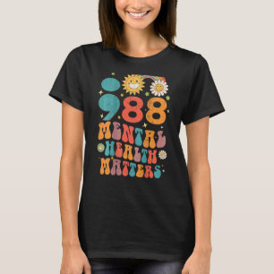 988 Mental Health Matters Suicide Prevention Retro T-Shirt