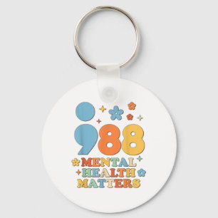 988 Mental Health S Suicide Prevention Awareness Key Ring