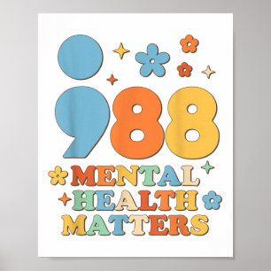 988 Mental Health S Suicide Prevention Awareness Poster