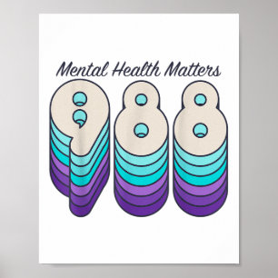 988 Mental Health S Suicide Prevention Awareness R Poster