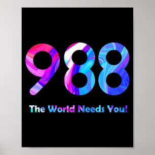 988 prevention stay tomorrow needs mental health poster