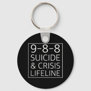 988 Shirt - Suicide Awareness Crisis Lifeline 988 Key Ring
