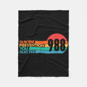 988 Shirt Suicide Prevention Lifeline 988 Awarenes Fleece Blanket