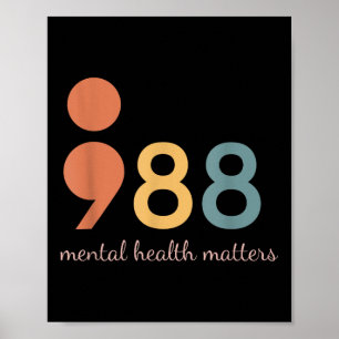 988 Suicide And Crisis Lifeline The World Needs Yo Poster