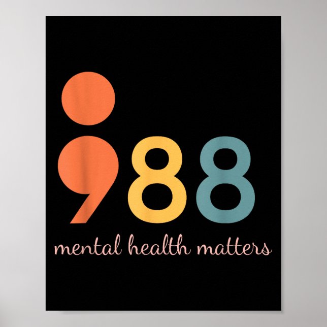 988 Suicide And Crisis Lifeline The World Needs Yo Poster (Front)