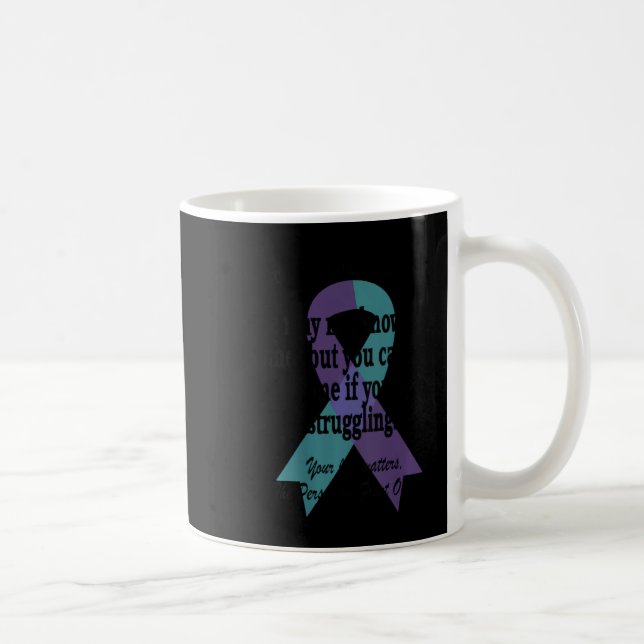 988 Suicide Prevention Awareness Dear Person Behin Coffee Mug (Right)