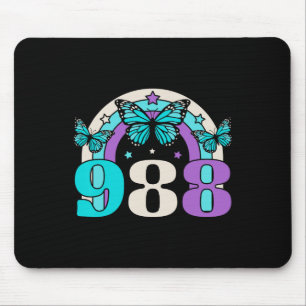 988 Suicide Prevention Awareness Mental Health Ret Mouse Pad