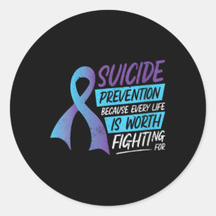 988 Suicide Prevention Awareness Month Mental Heal Classic Round Sticker