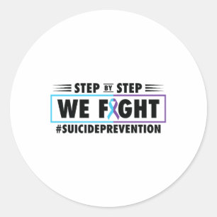 988 Suicide Prevention Awareness Month Mental Heal Classic Round Sticker