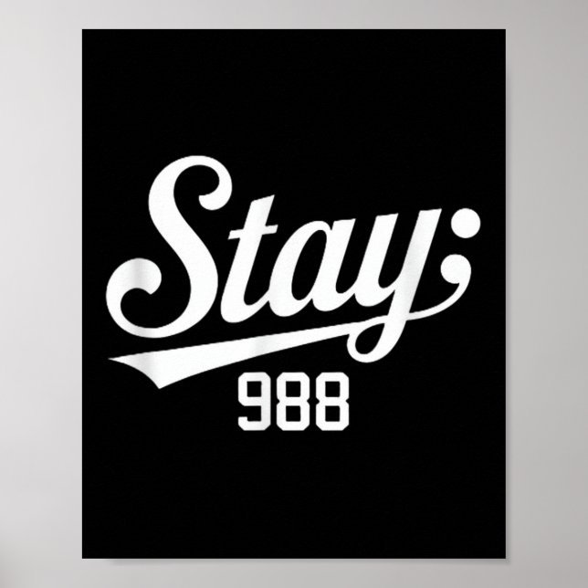 988 Suicide Prevention Awareness  Poster (Front)