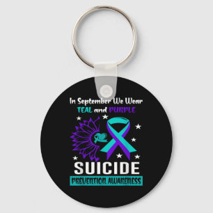 988 Suicide Prevention Awareness Semi-colon Mental Key Ring
