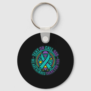 988 Suicide Prevention - Dear Person Behind Matter Key Ring