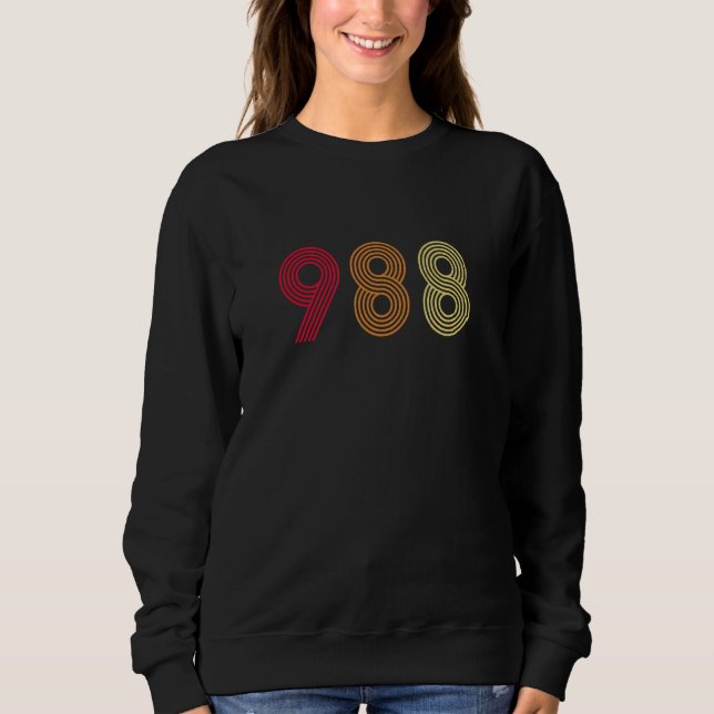 988 suicide prevention hotline health mental aware sweatshirt (Front)