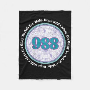988 Suicide Prevention It's Okay To Ask For Help C Fleece Blanket