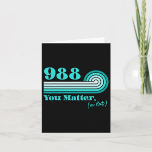 988 Suicide Prevention Mental Health Awareness Ret Card