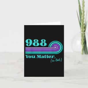 988 Suicide Prevention Mental Health Awareness Ret Card