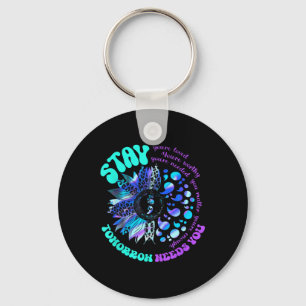 988 Suicide Prevention Stay Tomorrow Needs You Men Key Ring