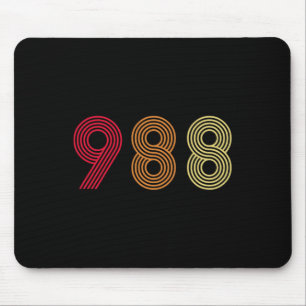 988 Tee Suicide Prevention Hotline Health Mental A Mouse Pad