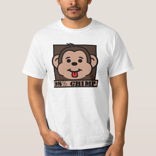 98% Chimp, Chimpanzee T-Shirt (Front)