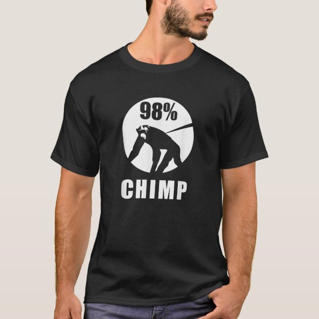 98 Chimp Funny Chimpanzee Ape Monkey T-Shirt (Front)
