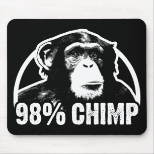 98 Percent Chimp Mouse Pad