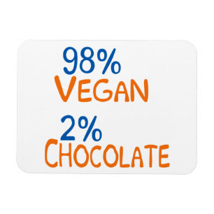98 Percent Vegan Magnet