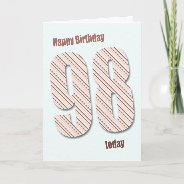 98th birthday card (Front)