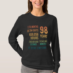 98th Birthday Men Women Funny 98 Years Old T-Shirt
