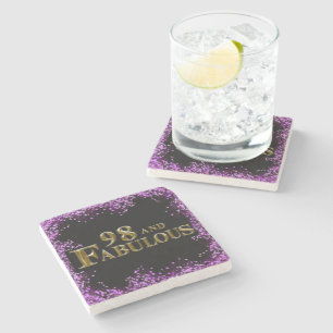 98th Birthday  Stone Coaster