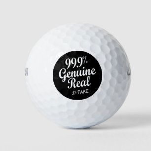 99.9% Genuine Real .1% Fake Golf Balls