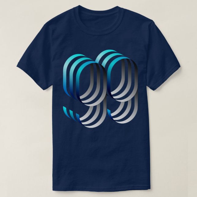 99 blue T-Shirt (Design Front)
