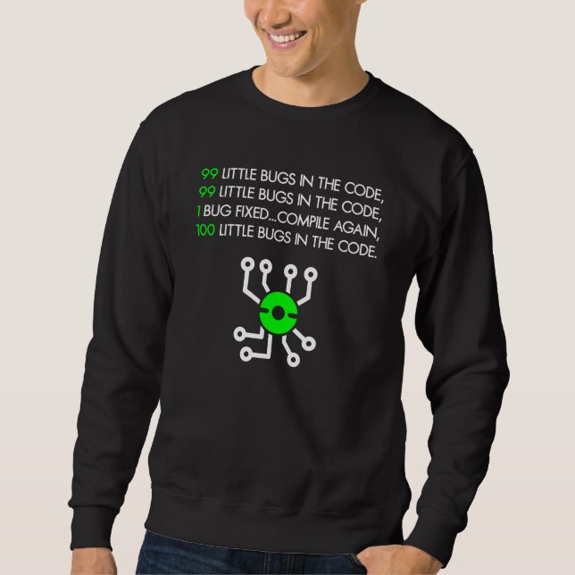 99 Bugs In The Code Sweatshirt (Front)