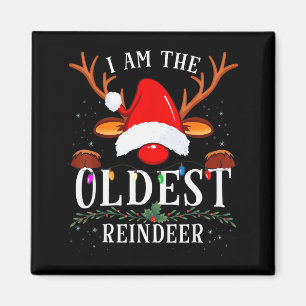 99 Christmas Reindeer Costume Party I Am The Oldes Magnet