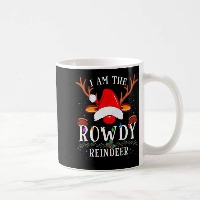 99 Christmas Reindeer Costume Party - I Am The Row Coffee Mug (Right)