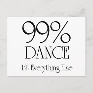 99% Dance Postcard