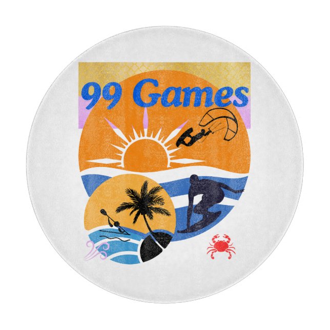 99 Games Of Summer Cutting Board (Front)